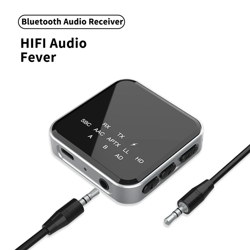 2 In 1 Hifi Bluetooth 5.2 Aptx HD Transmitter Receiver Wireless 3.5Mm AUX Optical Aptx Adapter For Car TV Stereo System