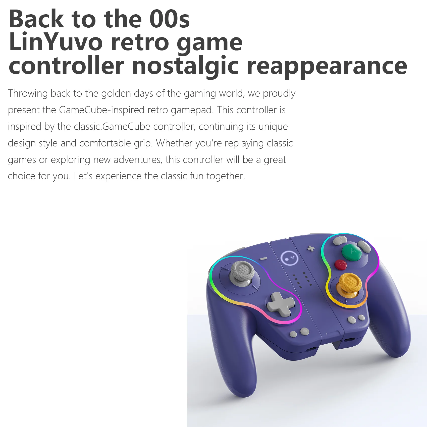 LinYuvo Retro joy cons romote gamepad for Nintendo Switch/OLED