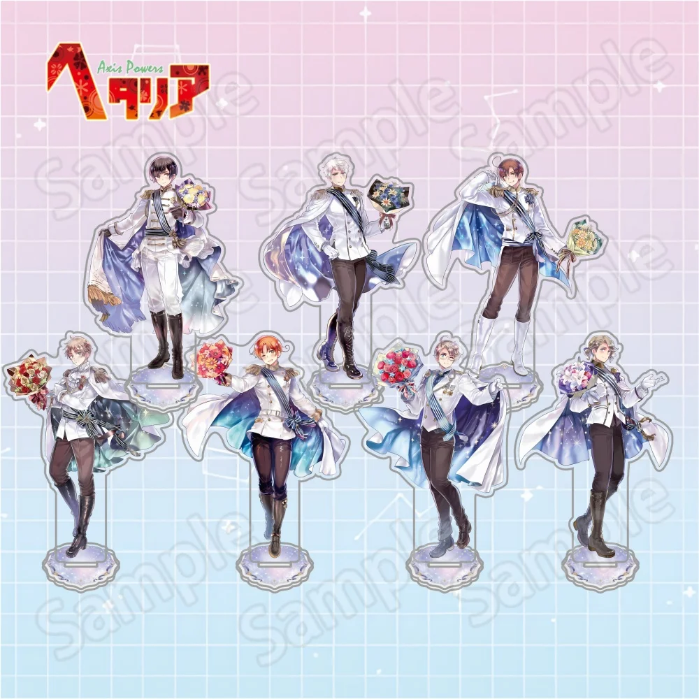 Axis Powers Hetalia 20th Anniversary World Festa Russia United Kingdom 15cmAcrylic Stand Keychain Desktop Ornament Collectible F