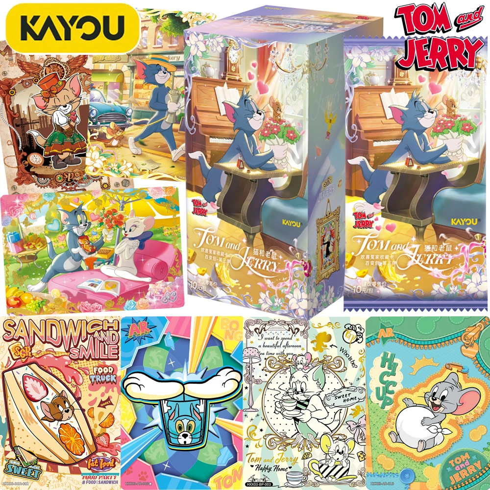 

Genuine KAYOU Tom and Jerry Rare Collection Cards Classic Comedy Animation IP Exquisite Fun Cartoon Design Hobbies Cards Gifts