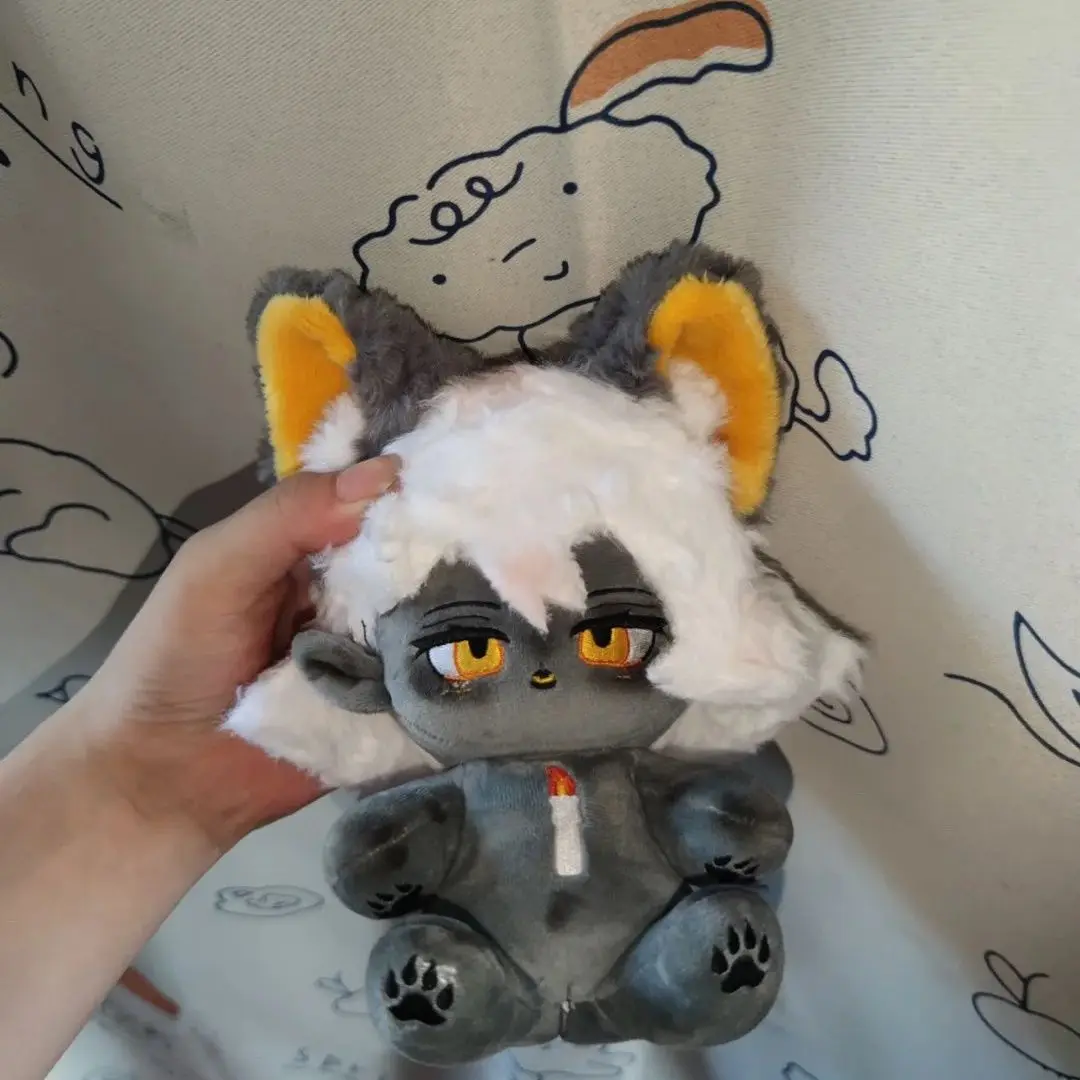 Game Sky: bambini della luce simpatico gatto nero peluche bambola corpo cartone animato vestire figure giocattolo di cotone bambole giocattolo regalo cosplay