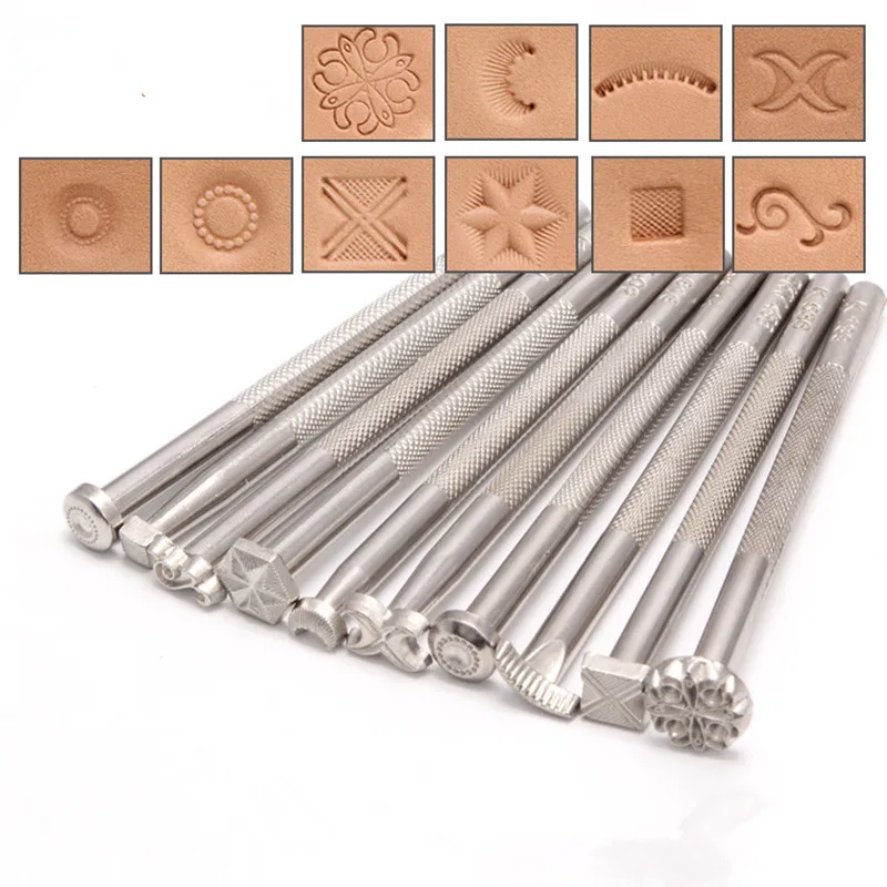 New Patterns Leather Stamp Tools Metal Stamps For Leather Craft Working of The Skin Genuine Cowhide Carving Pattern Flower Totem