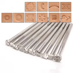 New Patterns Leather Stamp Tools Metal Stamps For Leather Craft Working of The Skin Genuine Cowhide Carving Pattern Flower Totem