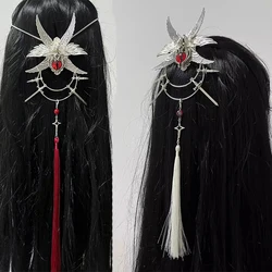 Heaven offices Blessing Hua Cheng Cosplay E-Ming Streamer Headwear The Saber E'Ming Huacheng Stage Ancient Tian Guan Ci Fu