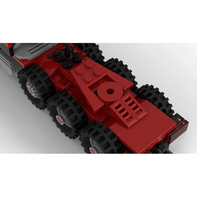 HtMoc Tractor bloques camión ladrillos moc equipo de construcción vehículo de construcción camión transportador juguete moc coches ladrillos