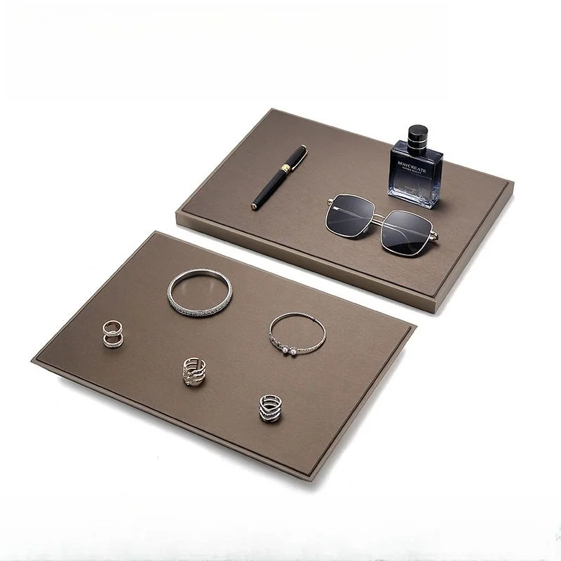 pu-leather-jewelry-display-tray-multi-functional-watch-bracelet-organizer-for-showcase-storage