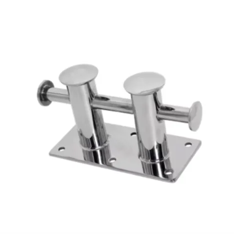 Professional Manufacturer Marine Hardware Double Cross Boat Bollard AISI316 Stainless Steel Mooring Bollard