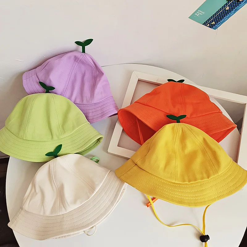 

Summer Bucket Hat for Boy Girls Sprout Hat Grass Children Bucket Hat Children Hat Sunscreen Sun Hat Fisherman Hat