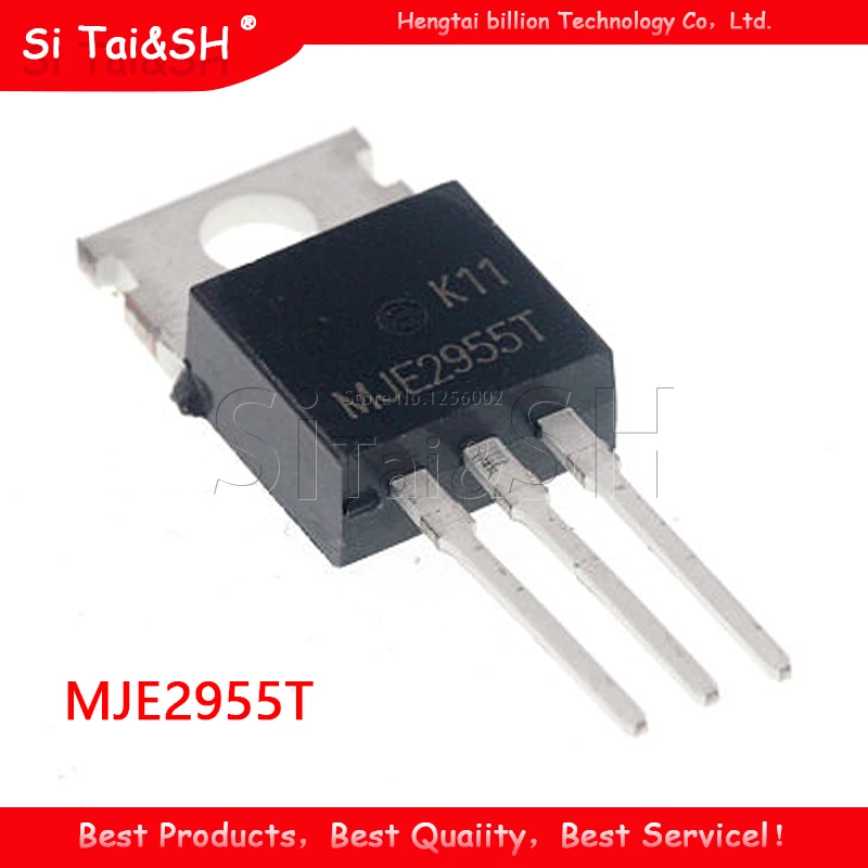 10PCS/LOT New MJE2955T 60V/10A/75W PNP Power Transistor MJE2955 Inline TO-220