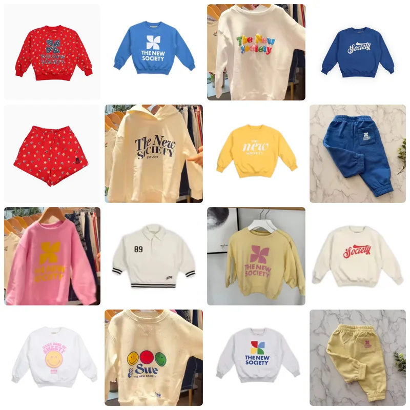 Per-sale 2026 Tns NEW Spring Summer Baby Girls Cartoon Sets Print Sweatshirtst and Shorts Boys Sets shipment at the late March