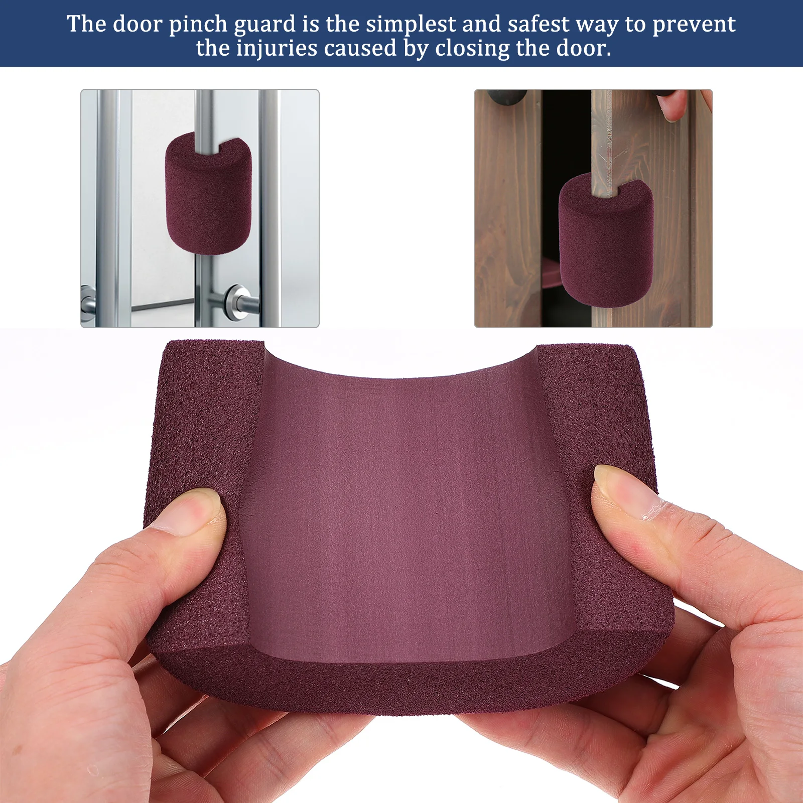 

2pcs Anti-Skid Stopper Home Holder Windproof Blocker For Baby Finger Holder Household Door Clips Door Pinch