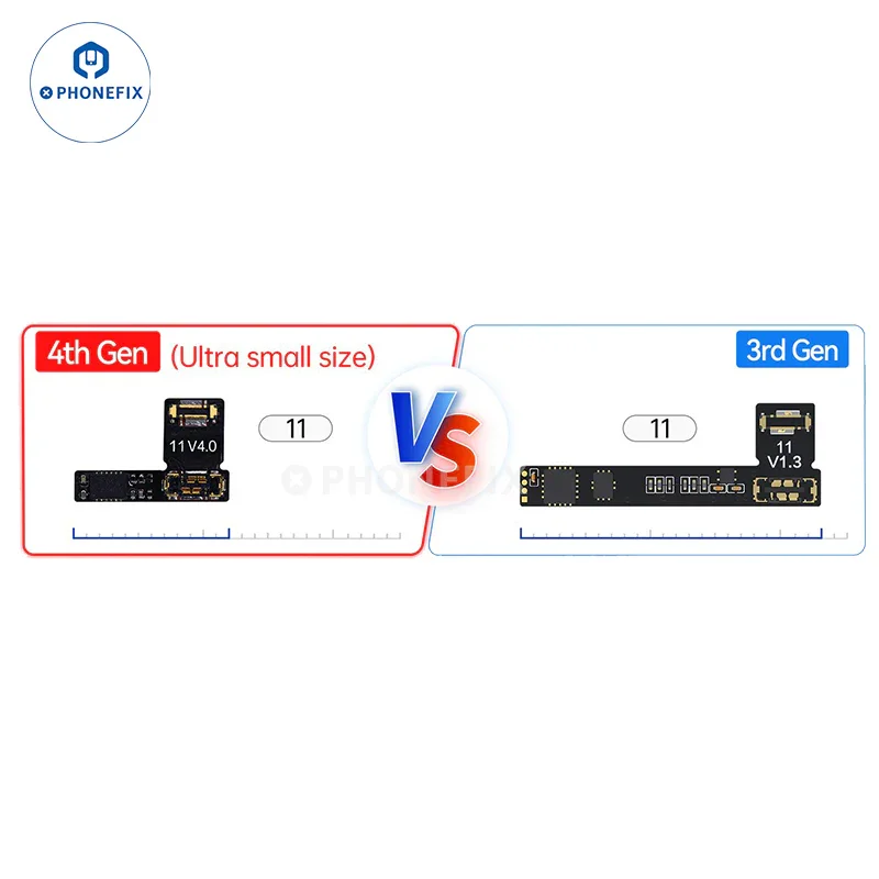 JCID 4th Gen Original Battery FPC for iPhone 11 12 13 14 15 16 Pro Max Remove Warning External Tag-on No Soldering Repair Cable