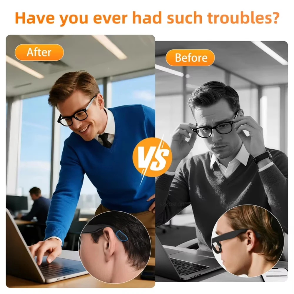 

Eyeglass Ear Grip for Meta Wayfarer/Skyler/Headliner & Gen 2 Anti-Slip Silicone Elastic Eyeglasses Retainers for Gen 2 Glasses