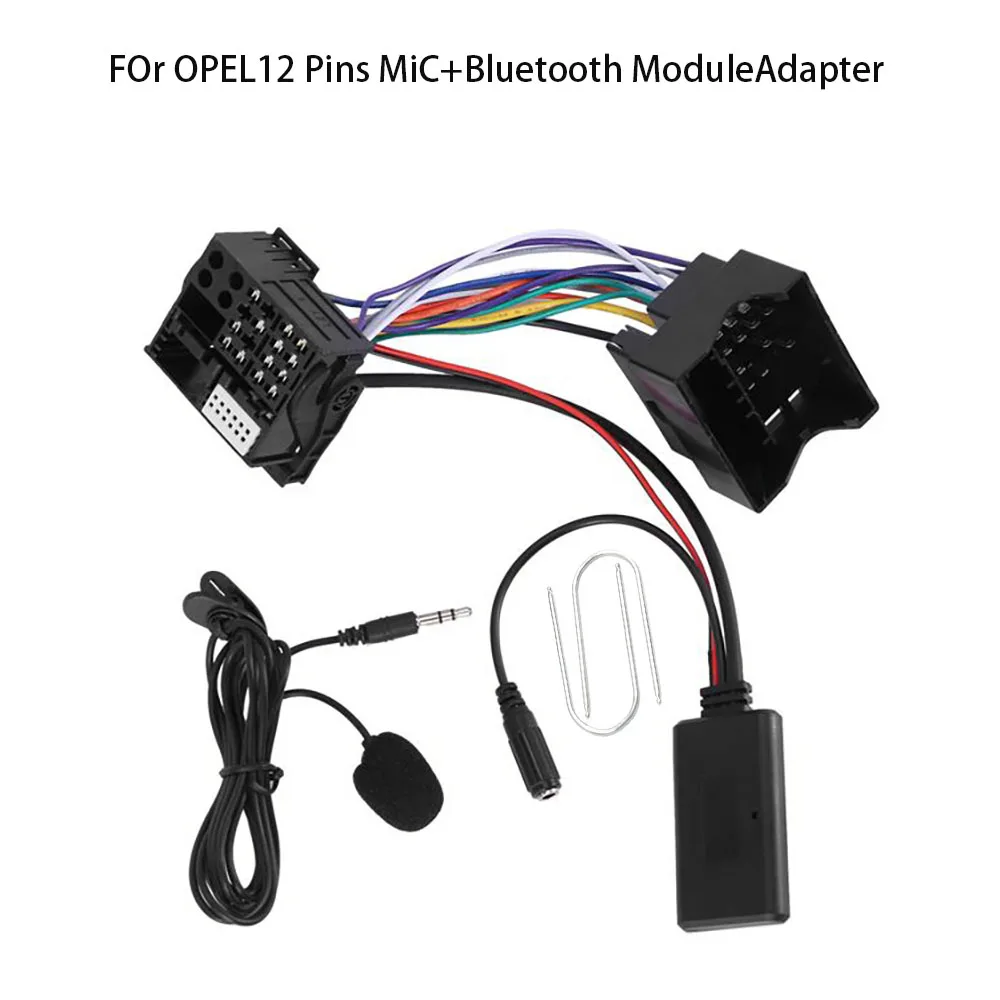 Para opel corsa d astra h zafira cd30 mp3 cdc40 cd70 dvd90 bluetooth 5.0 módulo receptor adaptador de rádio estéreo aux cabo adaptador