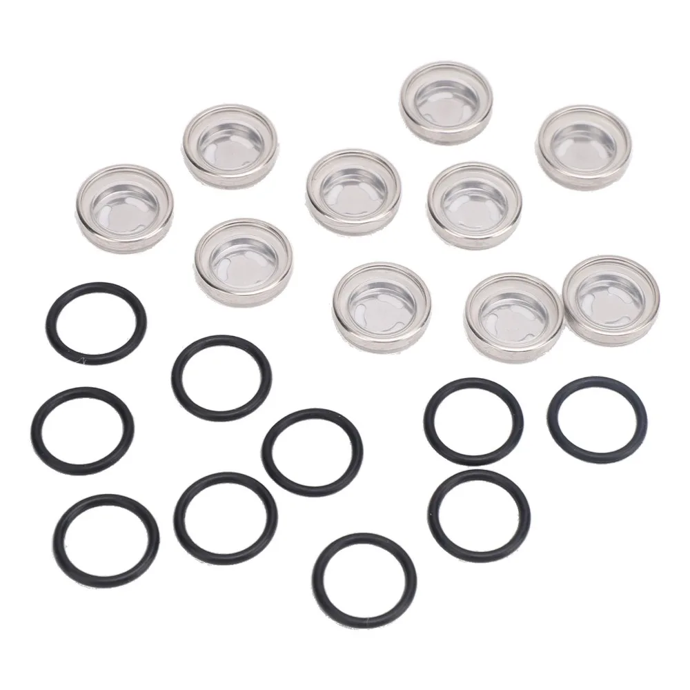 20pcs 18mm Diameter Brake Master Cylinder Sight Glass With O Ring With Gasket Kit Brake Master Cylinder Window