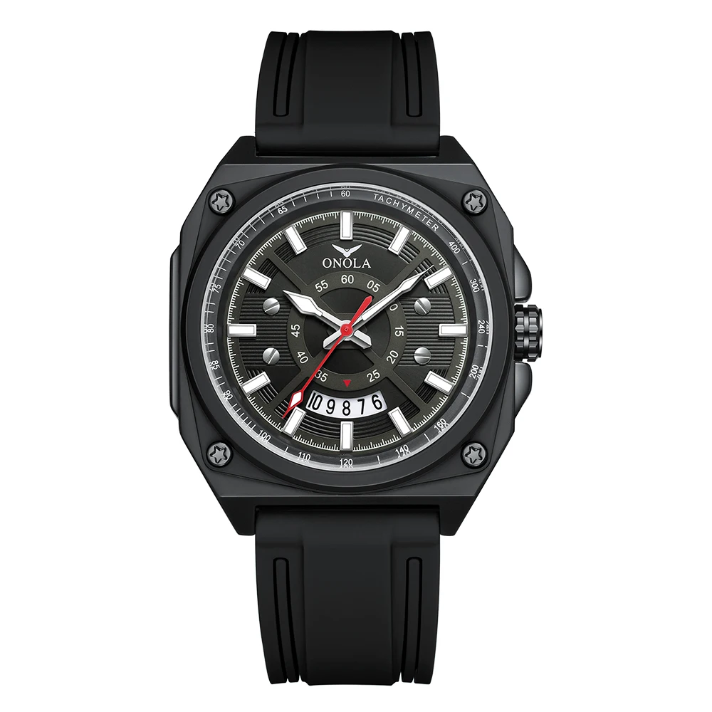 ONOLA 3856 Sport Männer Sport Neue Uhr 3 ATM Wasserdicht Kalender Quarz herren Uhr Uhren uhren para hombres de alta gama