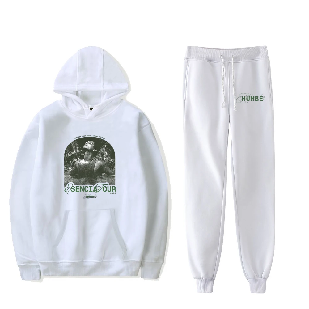 Humbe Esencia Tour 2024 Merch Hoodie Jogger Pants Two Piece Set Sweatshirts+Sweatpants Harajuku Streetwear Men Women's Set