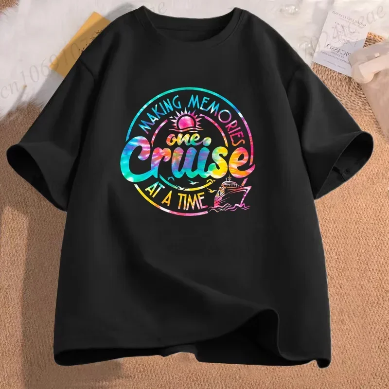 Making Memories One Cruise At A Time Shirt,Family Cruise T-Shirts,Travel Party T-Shirts,Vacation Tee,short Sleeve Men's Tee Tops