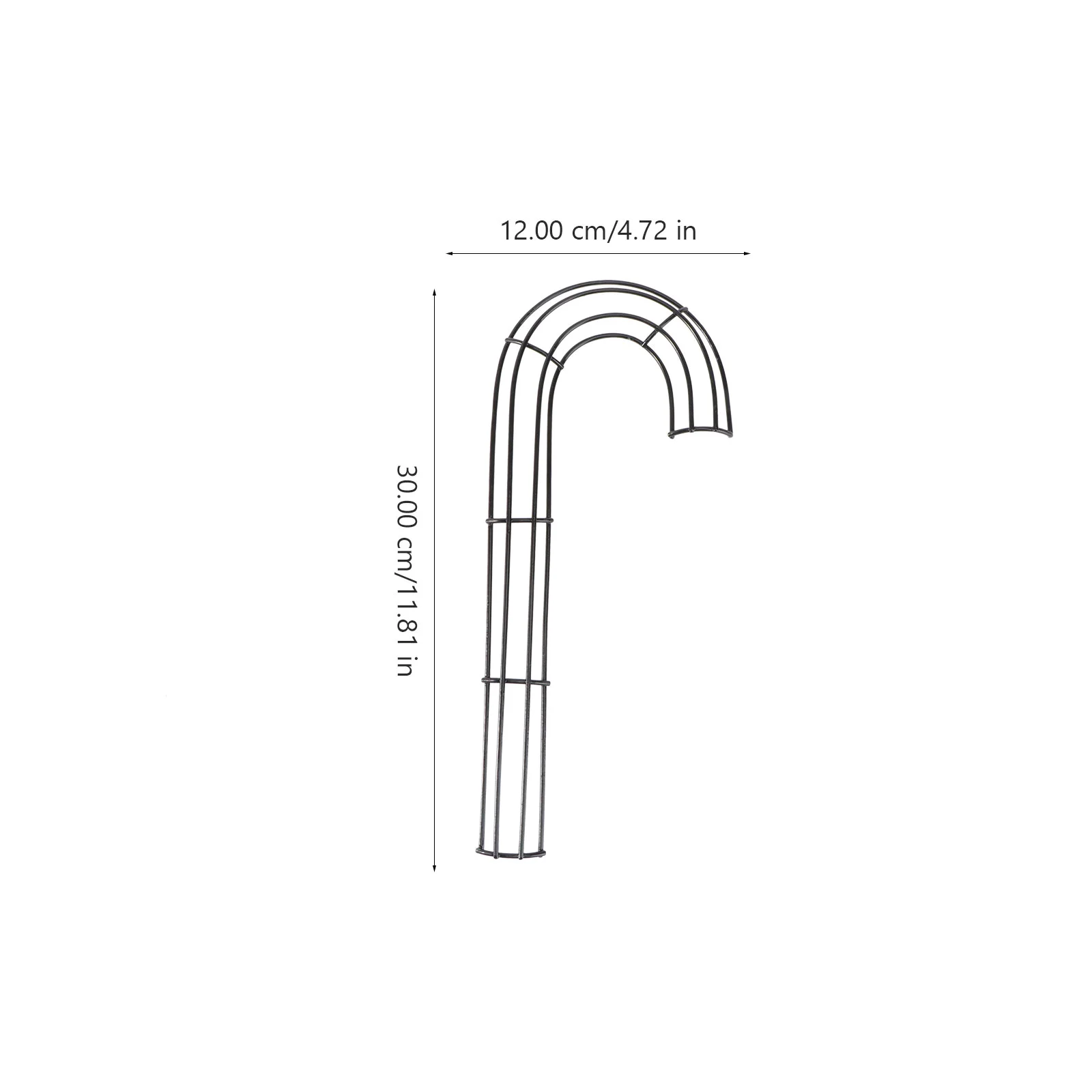 Cerceau de guirxiété en forme de J, décor de verdure, béquille, couronne de fleurs, décor de confrontation, cadre décoratif en fer pour la maison, bricolage