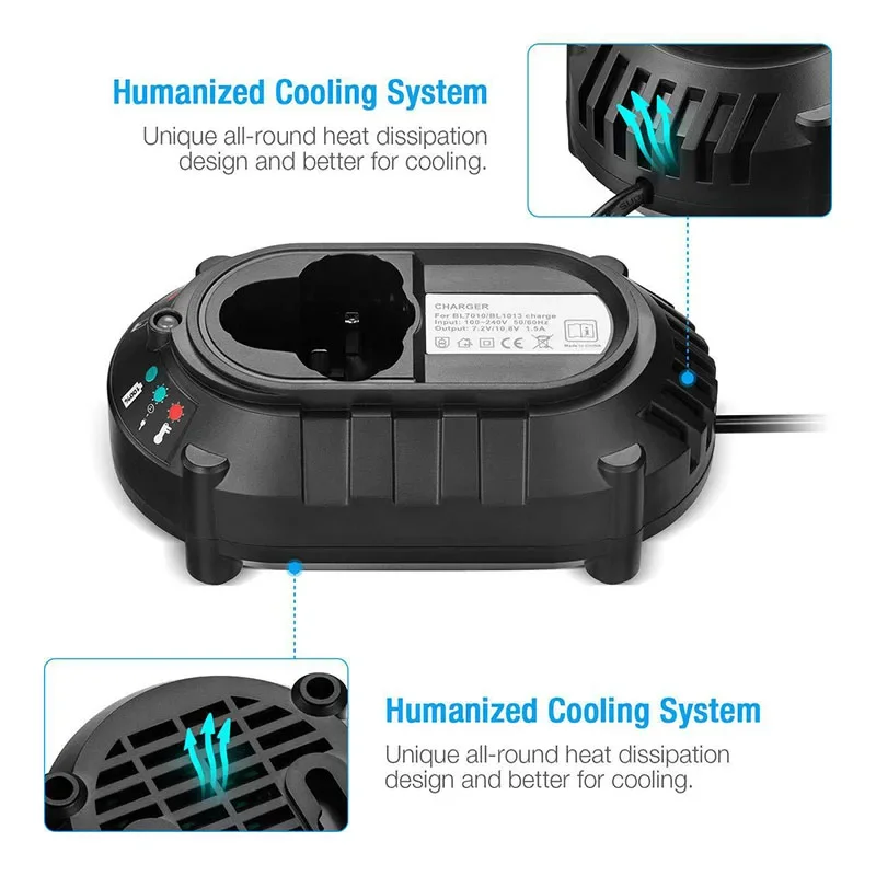 New DC10WA DC10WB Replacement Li-ion Battery Charger for MAKITA BL1013 BL1014 10.8V 12V Electric Drill Screwdriver Power Tool