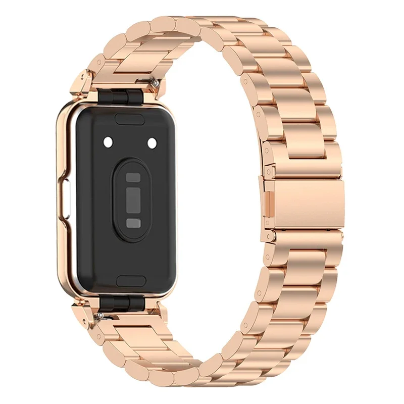 สายคล้องคอสําหรับ Samsung Galaxy Fit 3 สายนาฬิกาสแตนเลสสําหรับ Samsung Galaxy Fit 3 สร้อยข้อมือโลหะฝาครอบป้องกัน