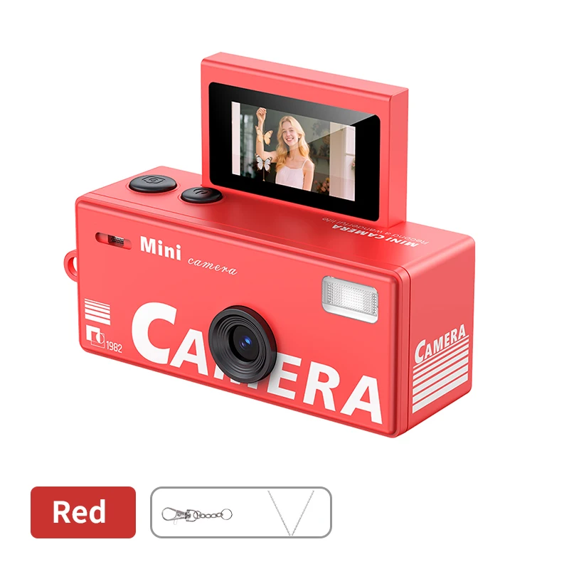 Magecam Digitale Camera 180 °   Flip Screen Selfie Keychain Camera Retro Ondersteunt Geheugenkaart HD Zeer Kleine Camcorder Videorecorder