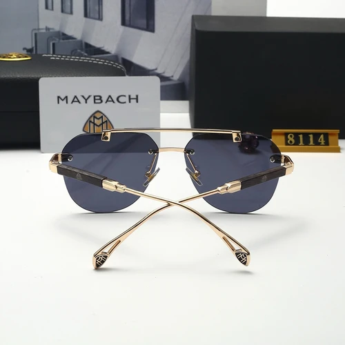 Imagen 2 del producto MAYBACH Gafas de sol de marca de lujo para hombres y mujeres Gafas de sol clásicas Gafas de alta calidad Gafas de piloto Protección UV 400 81141