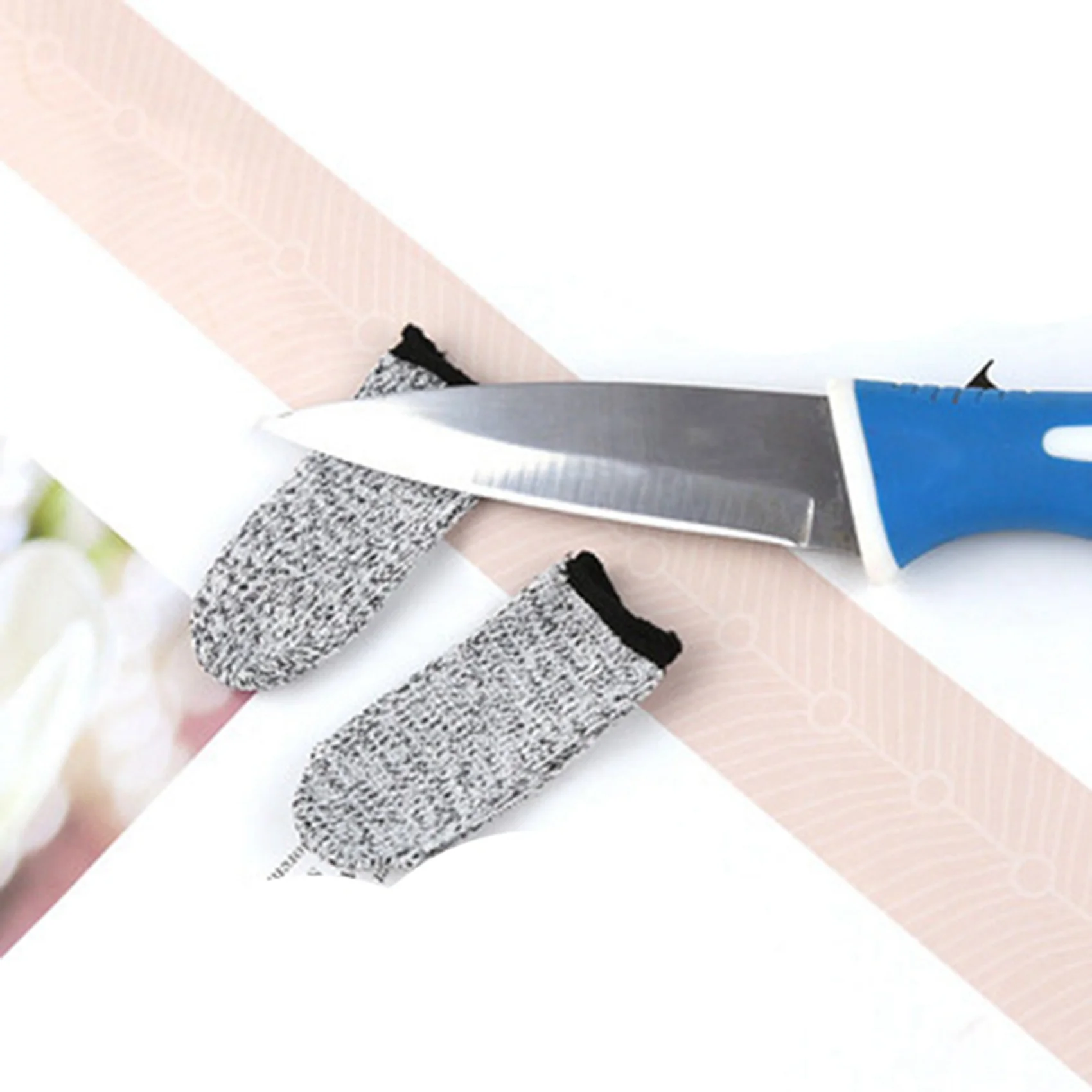 

MOPHE-20 PCS Finger Cots Cut Resistant Protection, Extender For Kitchen, Work, Sculpture, Anti-Slip, Reusable