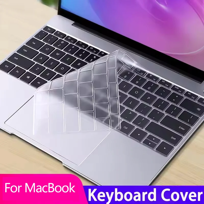 

Premium Transparent Silicone Keyboard Cover Ultra Thin for MacBook Pro 14 16" M4 M3 M2 M1 Pro/Max, Air 15" 13.6" M3 M2