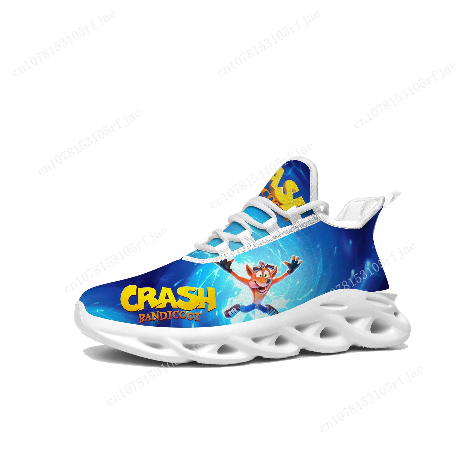 Crash Bandicoot Sneakers Cartoon Game Mens Womens Teenager Fashion Sports Running Shoes High Quality Custom Built Lace Up Shoes