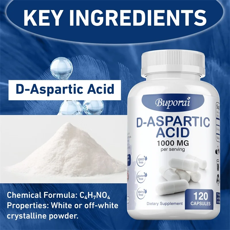 D-Aspartic Acid – verbessert das Gedächtnis, unterstützt die Gehirnfunktion und steigert den Energieniveau