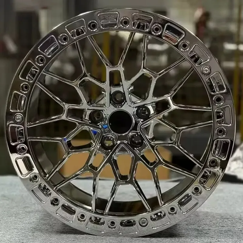 Hot Sale Chrome Beadlock Wheels 18 19 20 21 22 23 24 Inch Car Aluminum Forged Wheels for M240i G80 M2 M3 M4 M5 X5 M340i 4 pcs