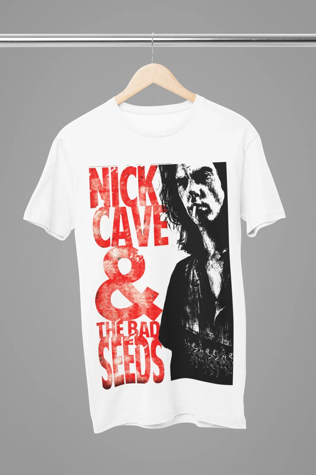 Camiseta de Nick Cave & the Bad Seeds, ropa para hombre, camisetas gráficas
