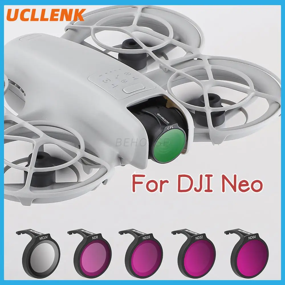 مجموعة مرشحات العدسة لمرشحات DJI Neo ND عدسة ND MCUV HD مرشح الكاميرا الزجاجية البصرية لملحقات طائرة DJI Neo بدون طيار