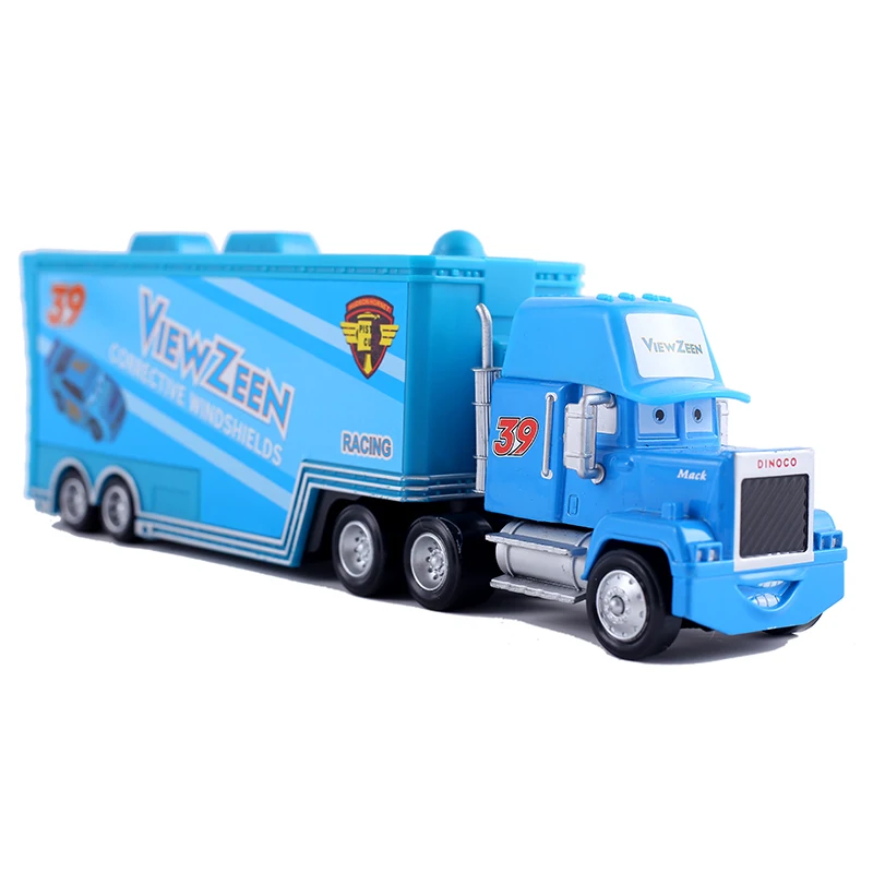 Auto-Transporter Lightning McQueen Jackson Storm Daniel Swervez Chick Hicks' Transporter Legierungs-Druckgussmodell Spielzeug-Container-LKW Geschenke – Detail 9