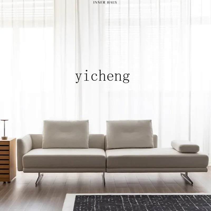 

Living Room Home Fabric Sofa Modern Simple Small Apartment Cream Style Double Straight Row Sofa
