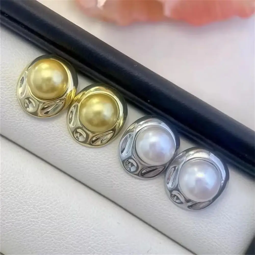 

19 Style Pearl Stud Earrings Setting Base 14K Gold Simple Fashion Temperament Handmade Diy Jewelry Making Findings&Components