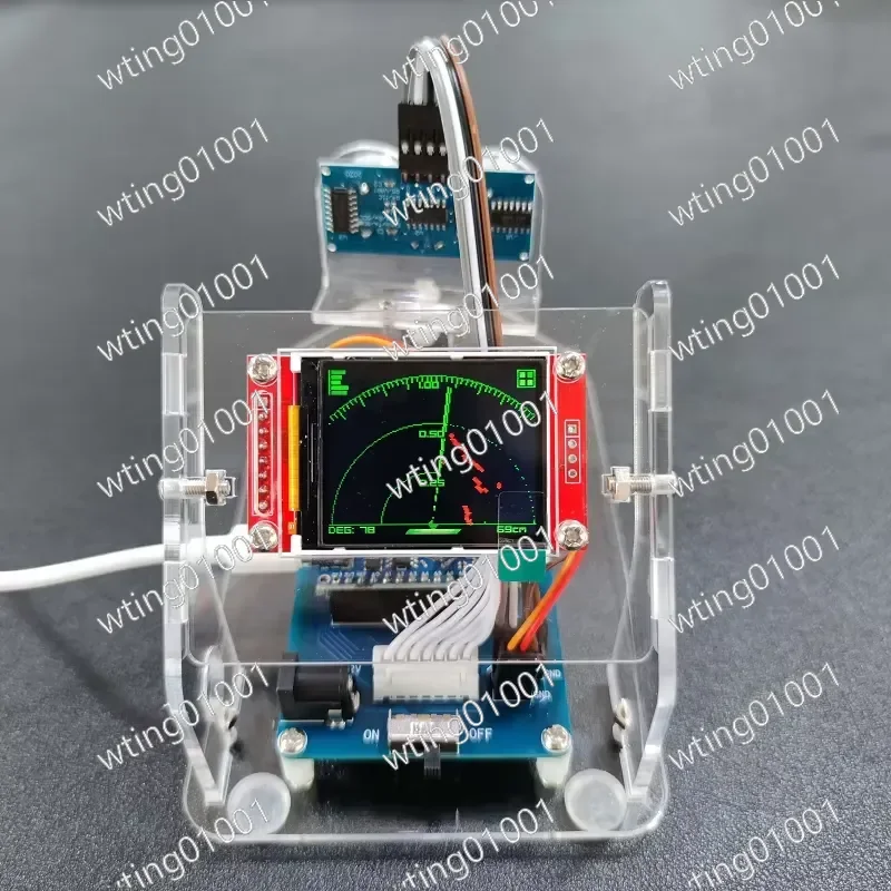 for Ultrasonic Radar Scanning Student Tech DIY Creative Toy Handmade Kids Coding Detection Machine