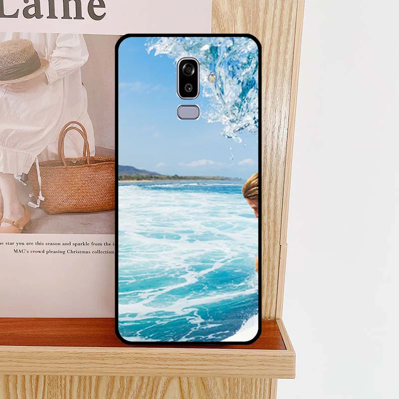 Beach Surf Board Ocean Waves Case For Samsung Galaxy J4 J6 Plus J3 J5 J7 2016 A3 A5 2017 A9 J8 A6 A8 Plus 2018 Cover