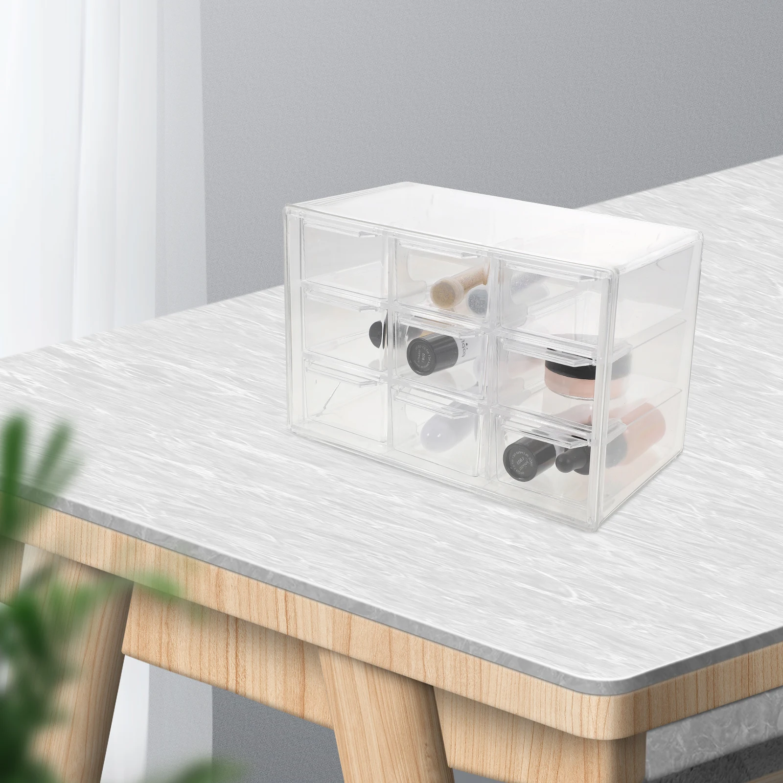 

Multifunctional Dust-Proof Storage Box Drawer Style Jewelry Organizer Desktop Drawer Box for Earring Bracelet