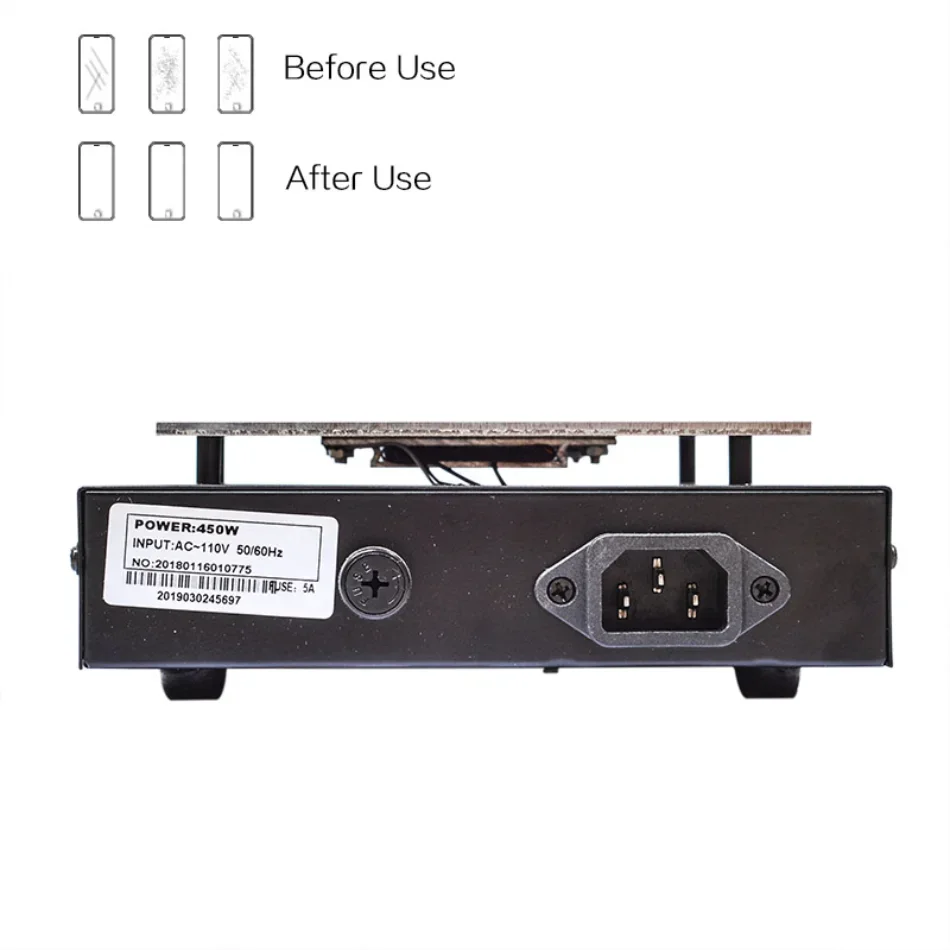 450W LCD Screen Separator Machine piattaforma di riscaldamento macchina di riparazione del telefono stazione di calore automatica schermo Splitter