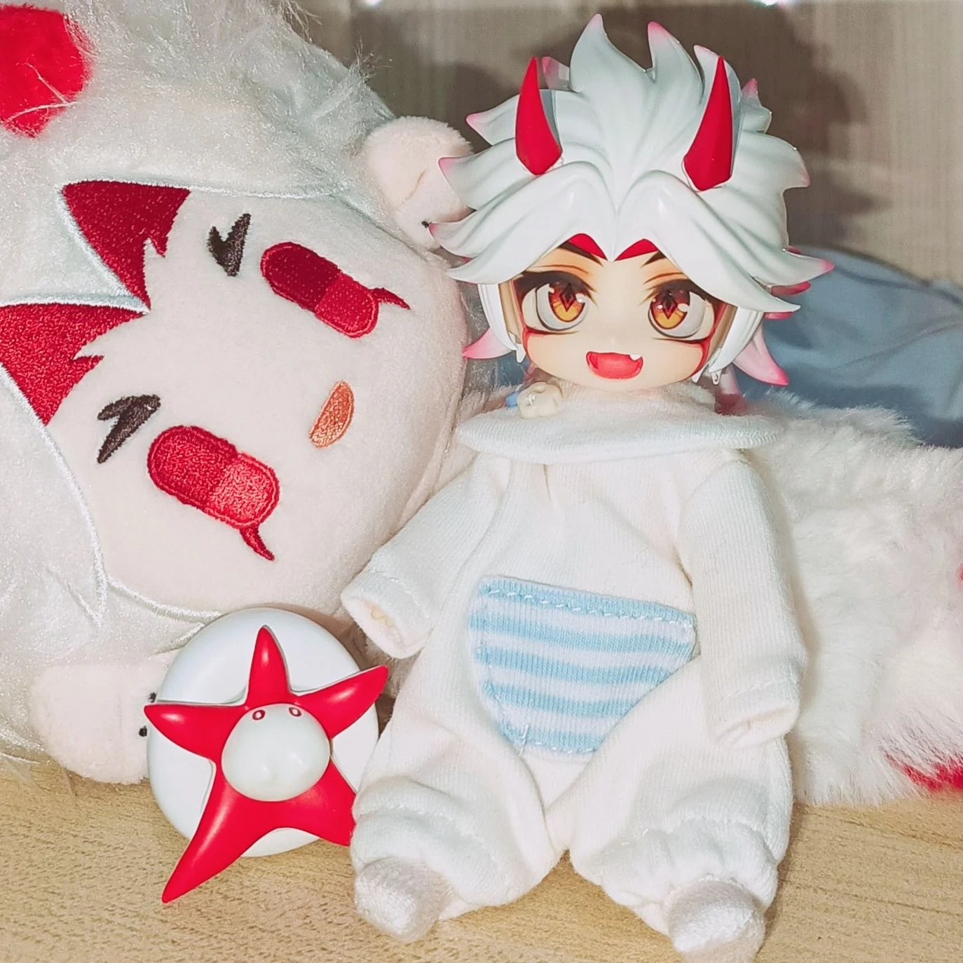 Handmade OB11 Doll Clothes Genshin Impact Xiao Jumpsuit Suits BJD Accessories Doll Game Cute  Props Anime Figure Toy For Kids