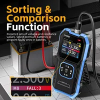 High precision HRM-10 Battery Tester for 18650 AC Acid Lithium Lead Car Batteries and Capacitor's Voltage Internal Resistance