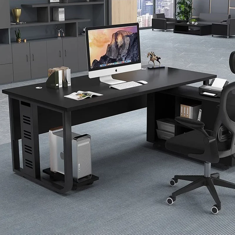 Modern Keyboard Office Desks Writing Multifunctional Wooden Reception Office Desks Bureau Executive Scrivania Room Furnitures