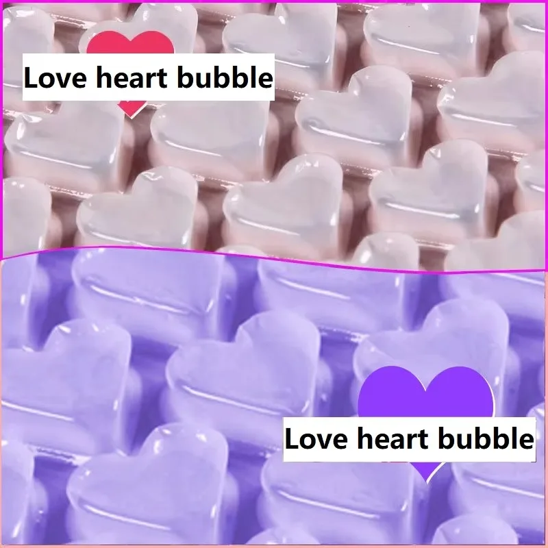 Rotolo di avvolgimento a bolle di cuore per imballaggio tampone da 0,2 * 5 m per l'imballaggio di sacchetti per avvolgere tamponi in schiuma per avvolgere bolle di carta a bolle
