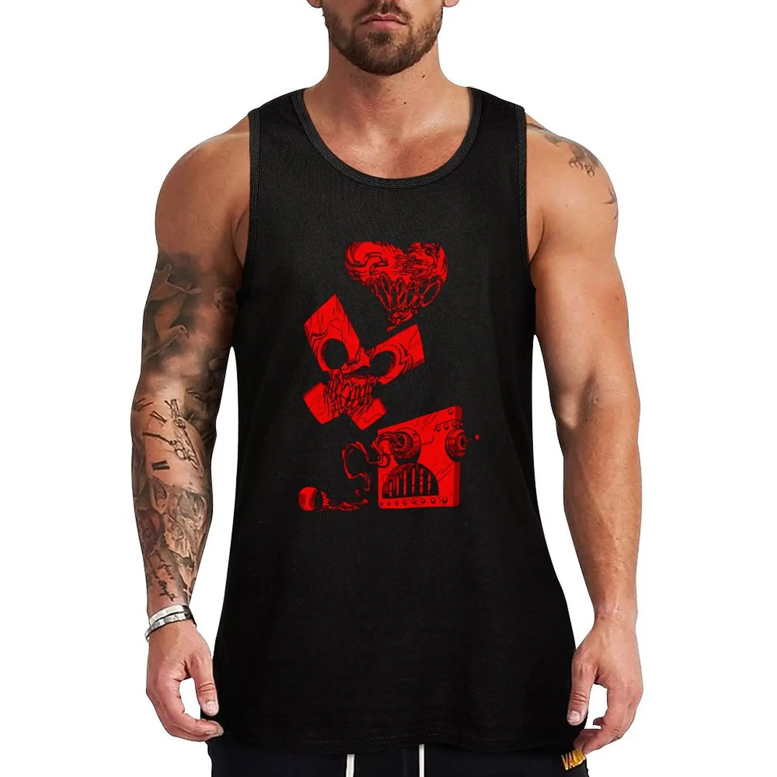

Love death and robots Tank Top gym clothes for man bodybuilding for men T-shirt Men's gym Men's gym