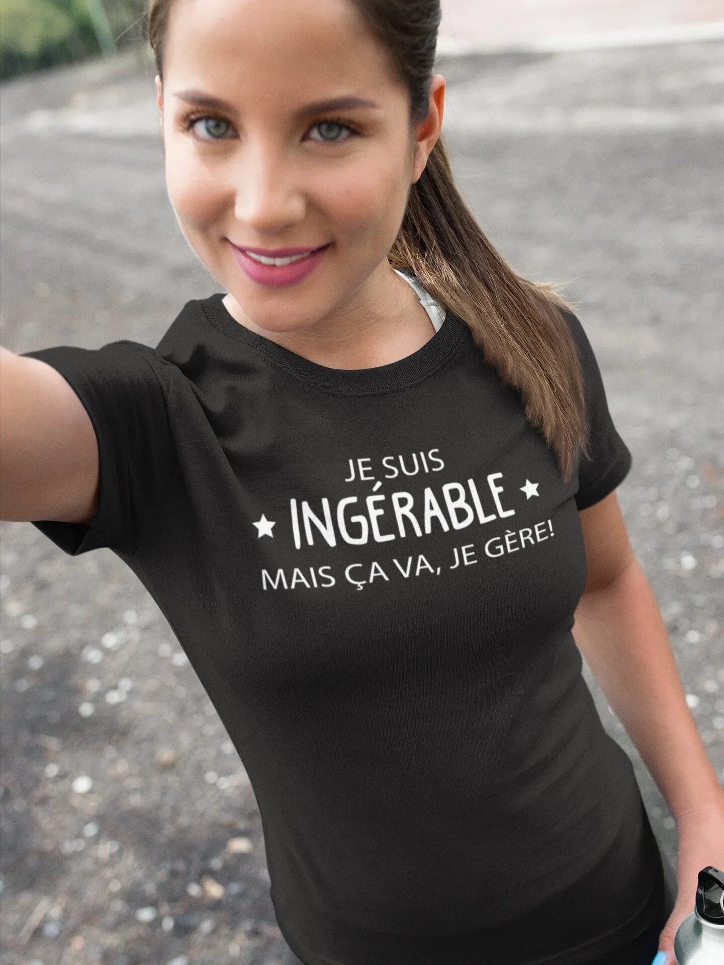 Je suis ingérable mais ça va gère T Shirt humour