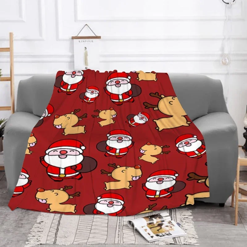 

Bed Baby Blankets Christmas Decorative Gifts Custom Blanket Sofa Winter Furry Throw Fluffy Soft Throws Baby Fleece Nap Car