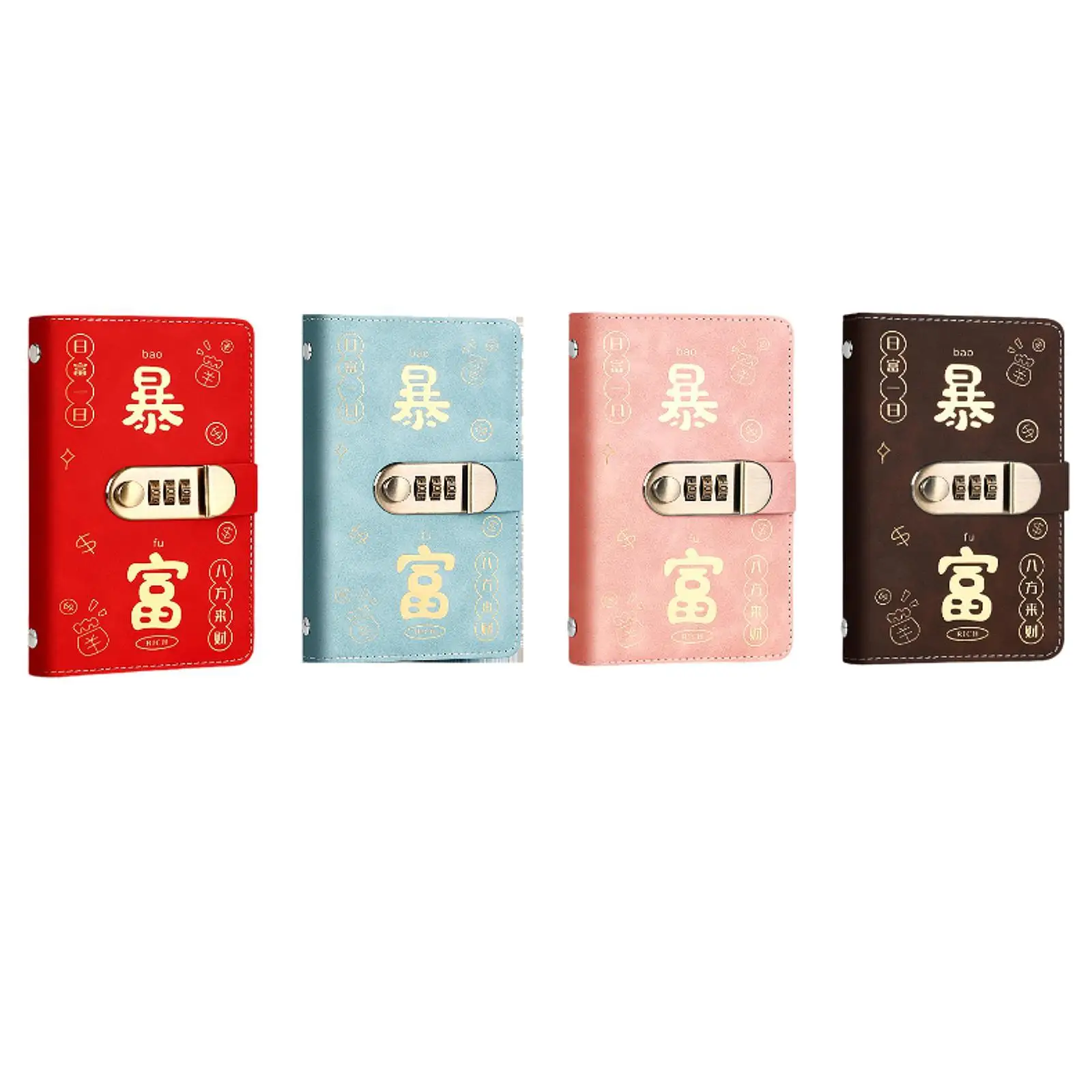 Money Saving Binder Portable Money Collecting Lightweight Convenient Birthday Gift Compact with Cash Envelops Money Organizer