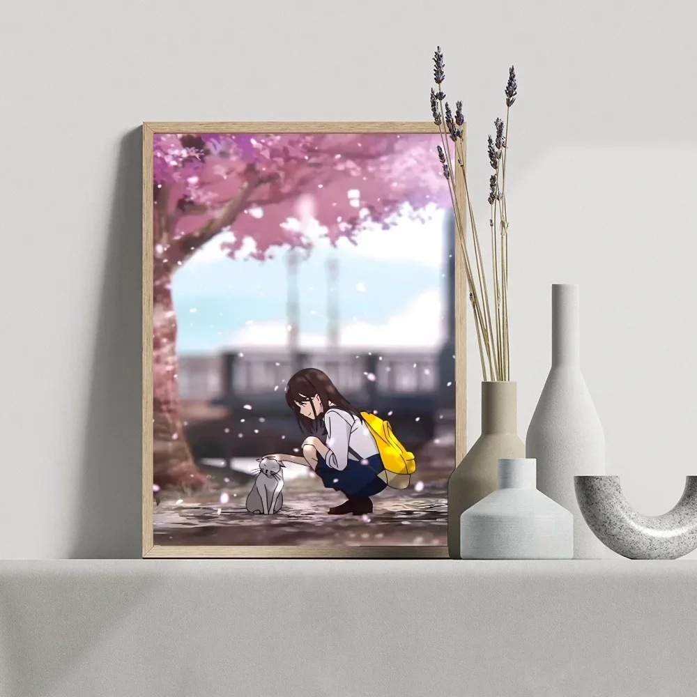 1PC I Want To Eat Your Pancreas Poster Movie Sticky Posters Retro Kraft Paper Sticker Room Bar Cafe Aesthetic Art Wall Painting